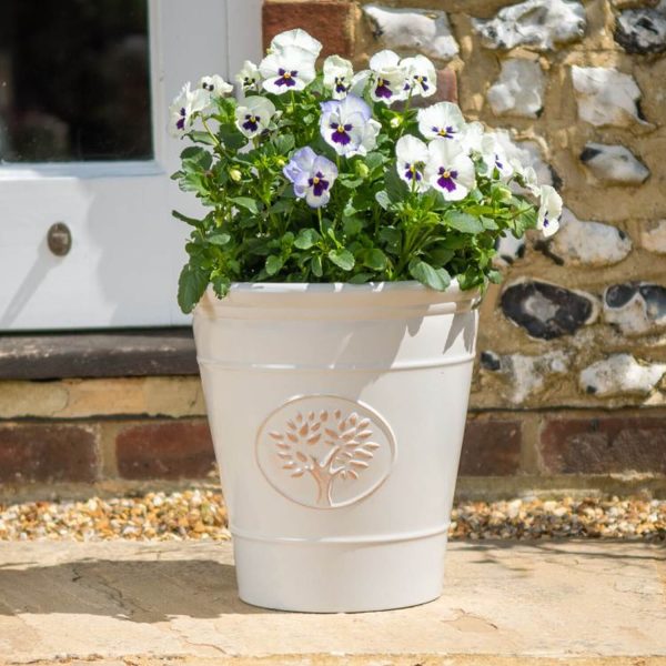 40Cm Off White Blenheim Planter Set Of 2