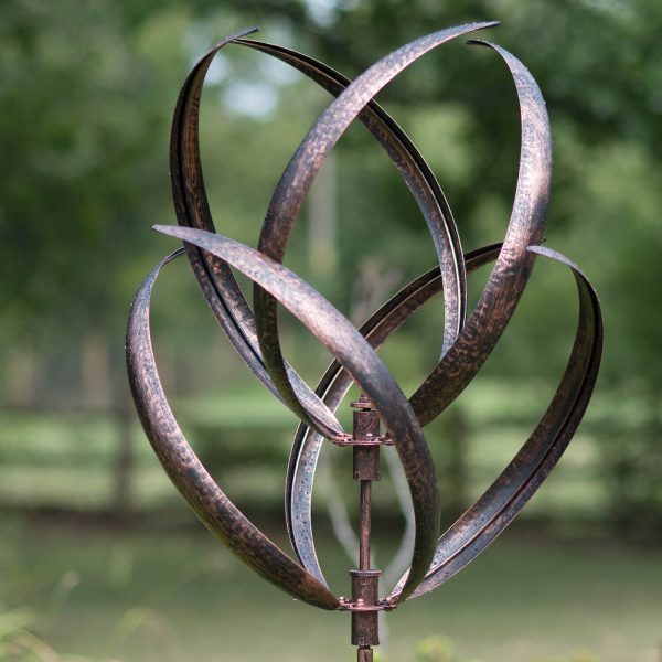 Hampton Brushed Copper Wind Sculpture