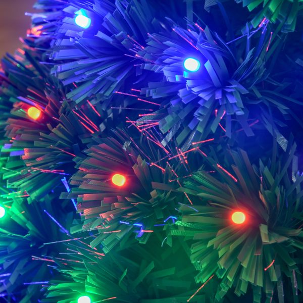 HOMCOM 3ft 90cm Fiber Optic Xmas Tree Artificial Christmas Tree   Aosom UK - Image 9