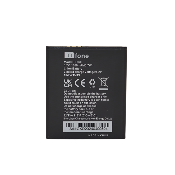 Original TTfone Spare Battery for TT660