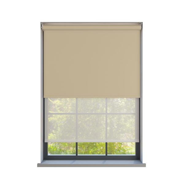 Amor Beige with Haze Pure Double Roller Blind