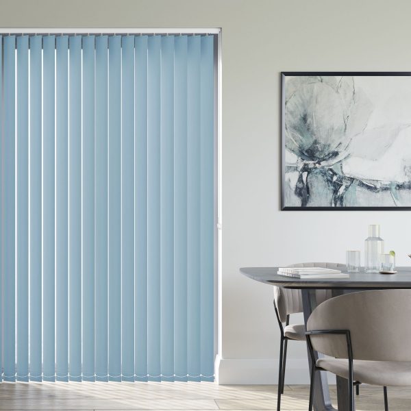 Amor Sky Blue Vertical Blind