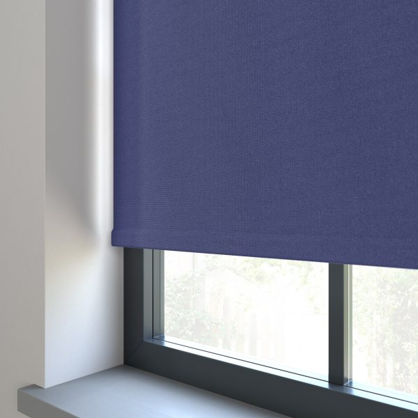 Amor Navy Blue - Electric Roller Blind