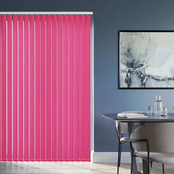 Amor Vibrant Pink Vertical Blind