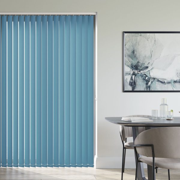 Amor Pastel Blue Vertical Blind