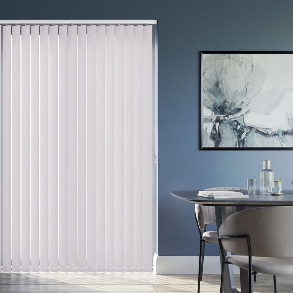 Amor White Lotus Vertical Blind