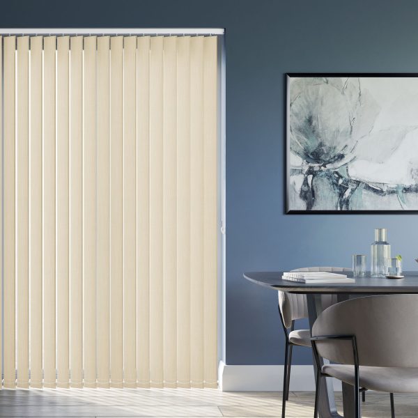 Woven Parchment Vertical Blind