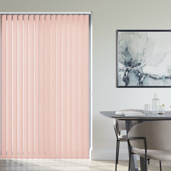 Woven Blush Vertical Blind