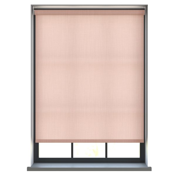 Woven Blush Roller Blind