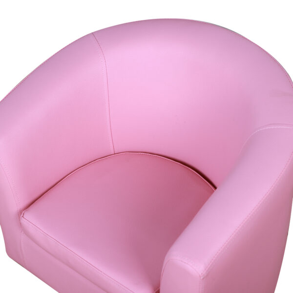 HOMCOM Children's Mini Sofa with Footstool, Thick Padding, Anti-slip Feet, 30 x 28 x 21cm, Pink   Aosom UK - Image 9