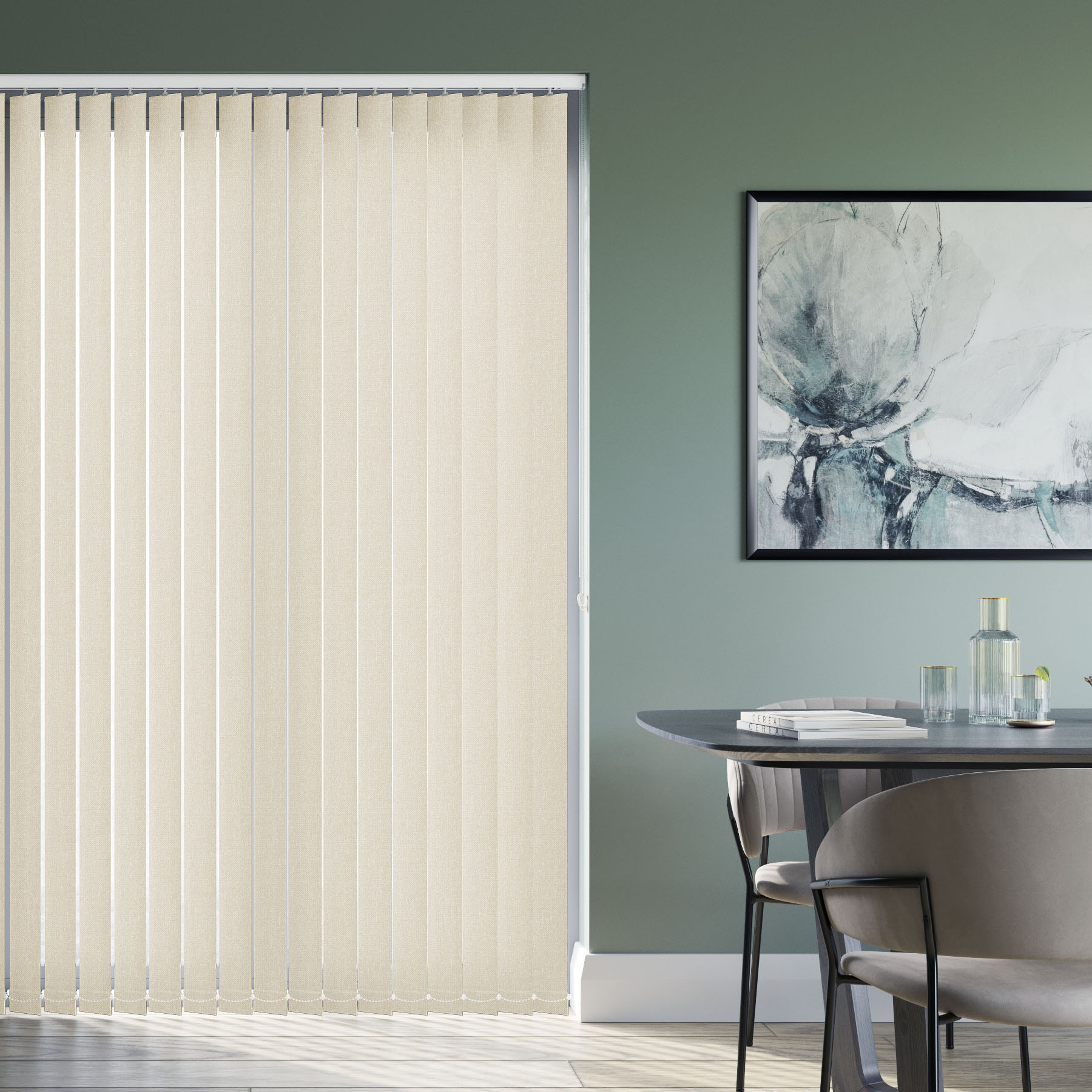 Lux Dark Cream Vertical Blind