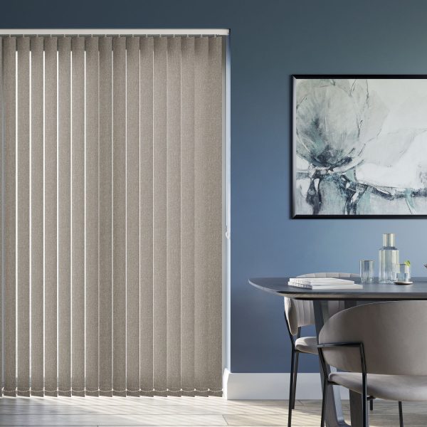 Lux Dark Gravel Vertical Blind