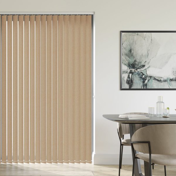 Lux Dark Butterscotch Vertical Blind