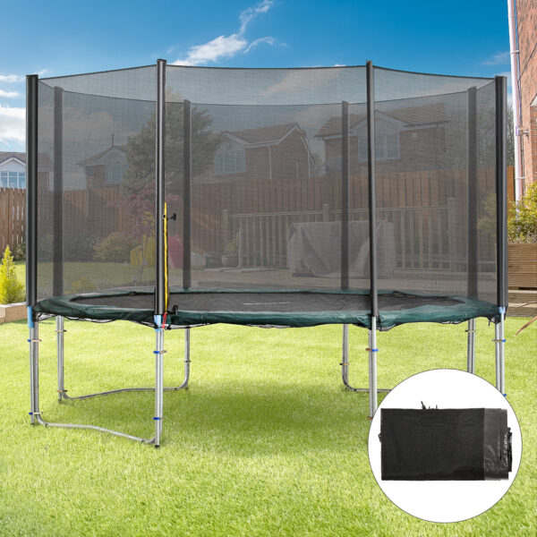 HOMCOM 13ft Trampoline Enclosure Net, Safety Barrier, Durable Mesh, Outdoor Activity, Easy Assembly   Aosom UK - Image 2