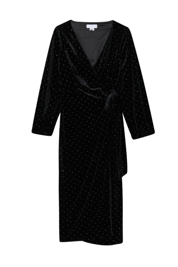 Women's Velvet Midi Vienna Dress in Black, Size 10 by Never Fully Dressed - Image 9