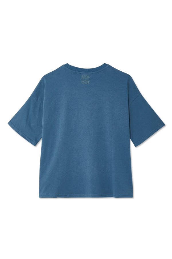 Women's Washed NFD T-Shirt in Blue, Size Small, 100% Cotton by Never Fully Dressed - Image 9