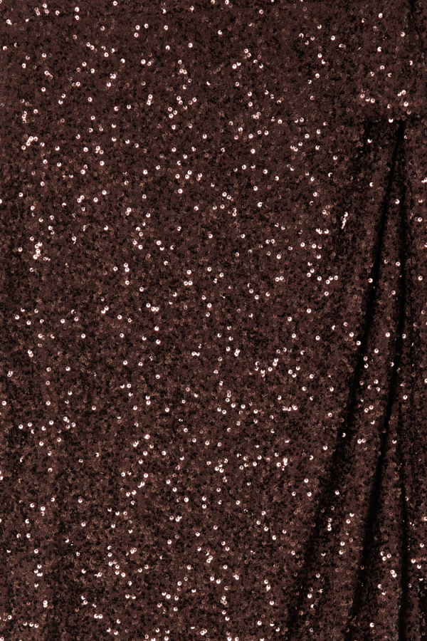 Women's Chocolate Sequin Jaspre Skirt in Brown, Size 28 by Never Fully Dressed - Image 10