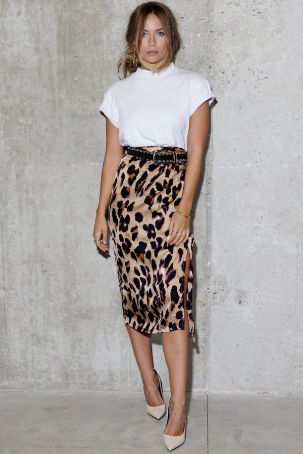 Women's Leopard Jaspre Skirt in Brown, Size 18 by Never Fully Dressed - Image 7