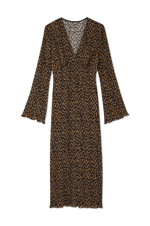 Women's Leopard Celeste Dress in Brown, Size 8 by Never Fully Dressed - Image 9