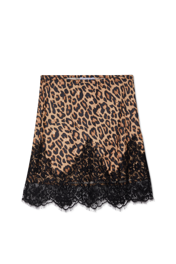 Women's Leopard Lace Maeva Skirt in Brown, Size 18, 100% Viscose by Never Fully Dressed - Image 7