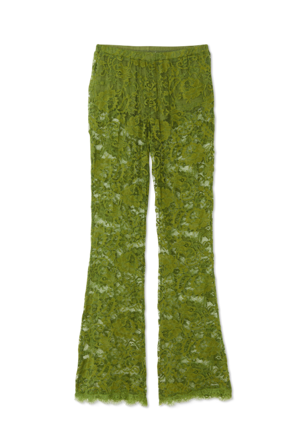 Women's Olive Lace Diva Trousers in Khaki, Size 16 by Never Fully Dressed - Image 7