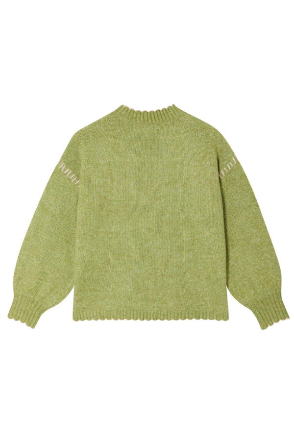 Women's Olive Virgo Jumper in Green, Size XL by Never Fully Dressed - Image 9