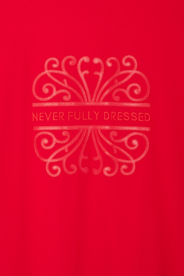 Women's NFD T-shirt in Red, Size Medium, 100% Cotton by Never Fully Dressed - Image 8