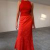 Women's Swallow Romance Maxi Dorris Skirt in Red, Size 8 by Never Fully Dressed - Image 2