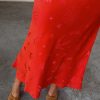 Women's Swallow Romance Maxi Dorris Skirt in Red, Size 8 by Never Fully Dressed - Image 3