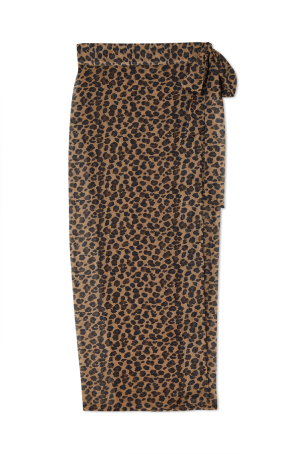 Women's Leopard Sheer Jaspre Skirt in Brown, Size 8 by Never Fully Dressed - Image 11