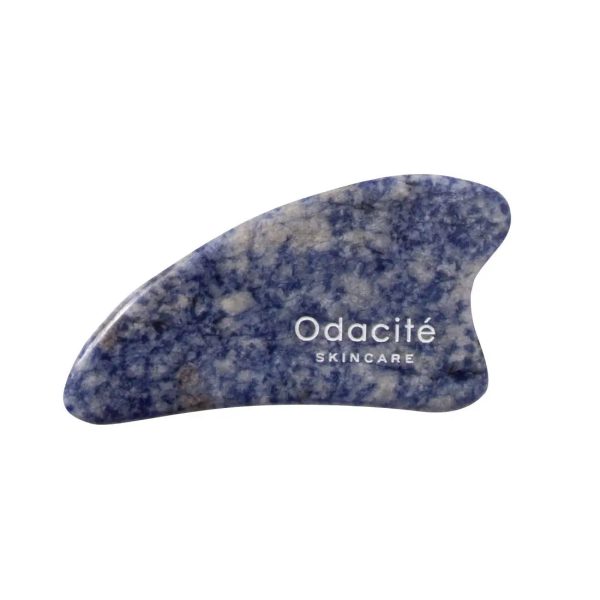 Odacite Crystal Contour Gua Sha Blue Sodalite Beauty Tool