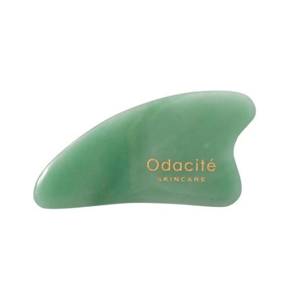 Odacite Crystal Contour Gua Sha Green Aventurine Beauty Tool