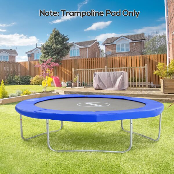 HOMCOM Trampoline Safety Surround: Replacement 8ft Padding, Durable Bright Blue Pads - Image 2