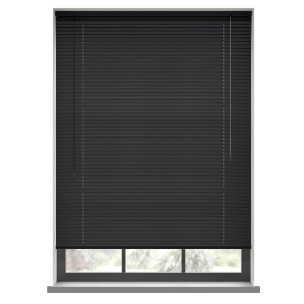 Flat Black Aluminium Venetian Blind