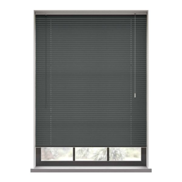 Dark Grey Gloss Aluminium Venetian Blind