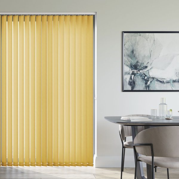 Burst Pastel Yellow Vertical Blind