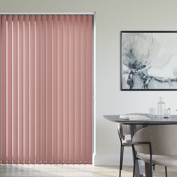 Burst Soft Peach Vertical Blind