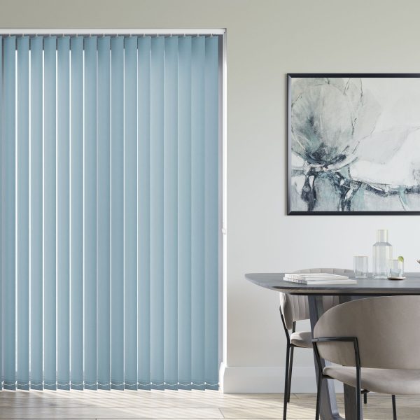 Burst Sky Blue Vertical Blind