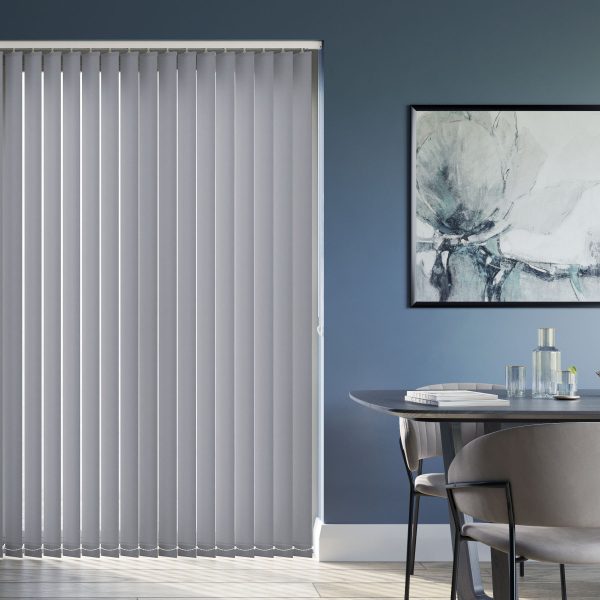 Burst Stormy Grey Vertical Blind