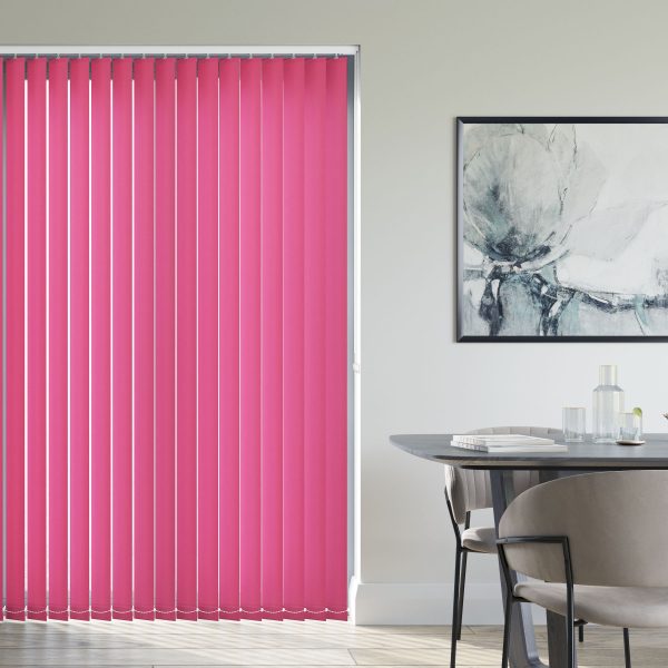 Burst Vibrant Pink Vertical Blind