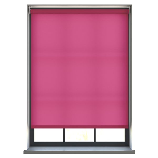 Burst Vibrant Pink Roller Blind