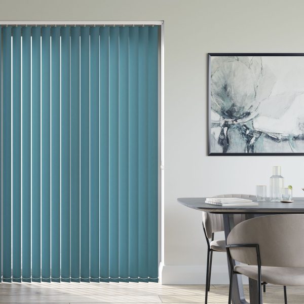 Burst Ocean Green Vertical Blind