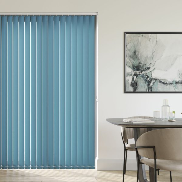 Burst Pastel Blue Vertical Blind