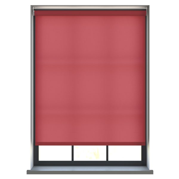 Burst Crimson Rose Roller Blind