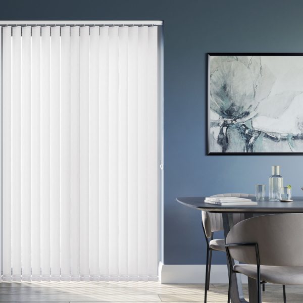 Della White Vertical Blind