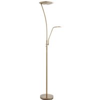 Alassio 2 Light Floor Lamp - Antique Brass