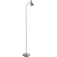 Amalfi 1 Light Floor Lamp - Nickel