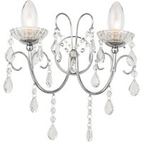 Highclere 2 Light Wall Light - Grey