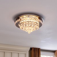 LED Ceiling Light Chandelier Lamp with Crystal Droplets