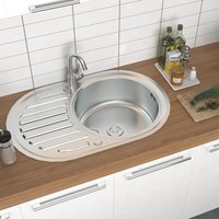 Large Inset Stainless Steel Kitchen Sink